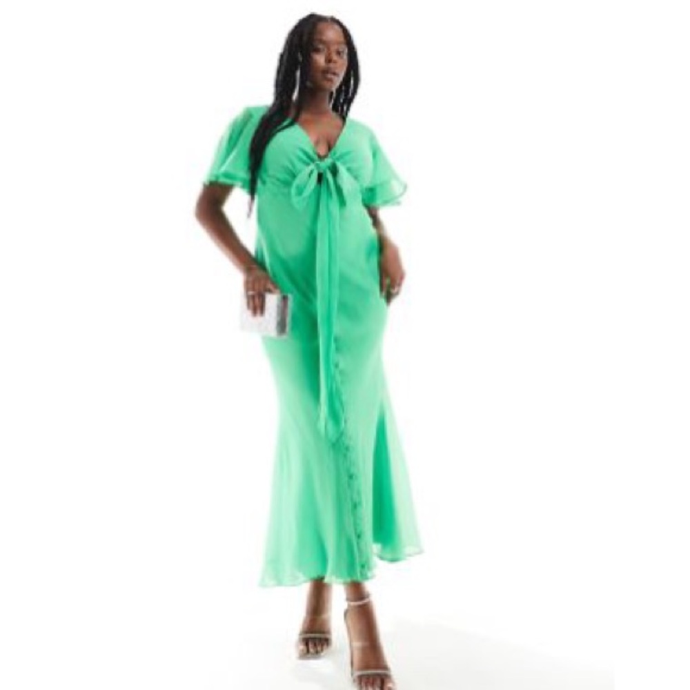 ASOS Vibrant Green Maxi Dress